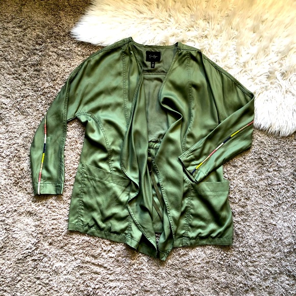 Jessica Simpson Finn embroidered open jacket - Picture 2 of 4